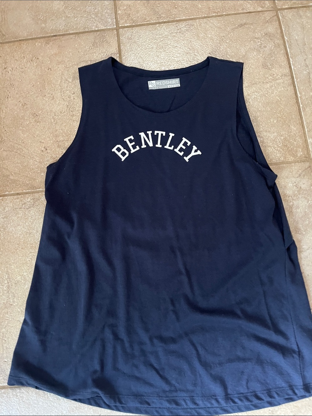 Bentley University open back tank top